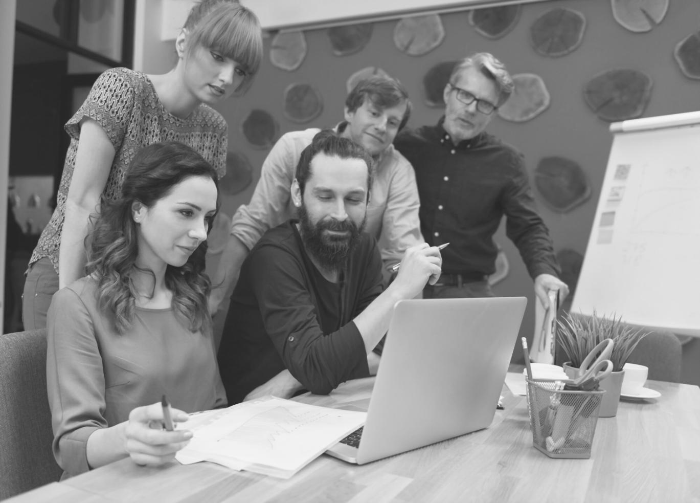 Business strategy session with financial analysis documents